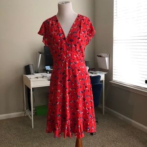 🌹 Rebecca Taylor Dress Size 4 Silk 100%